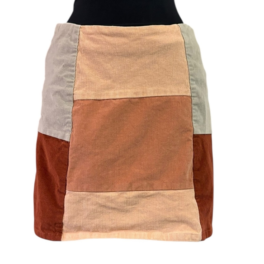 Le Lis Multicolor Patchwork Mini Skirt - image 6